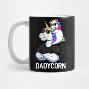 Dadcorn Fathers Day Gift Fathers Unicorn Dad Gift Mug